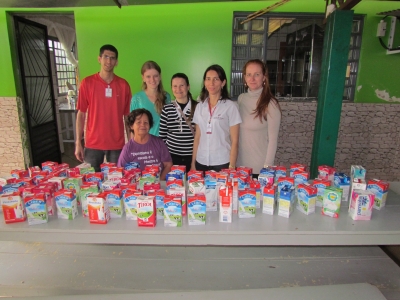 Faculdade Unicampo entrega doações de Leites para Casa de Apoio aos doentes de Câncer e o Lar da Dona Jacira