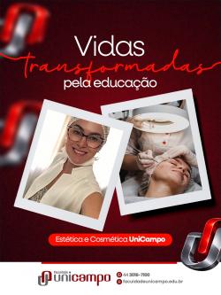 Vidas Transformadas pela Educação: Ex-aluna da UniCampo transforma sonho em carreira de sucesso na área da Estética