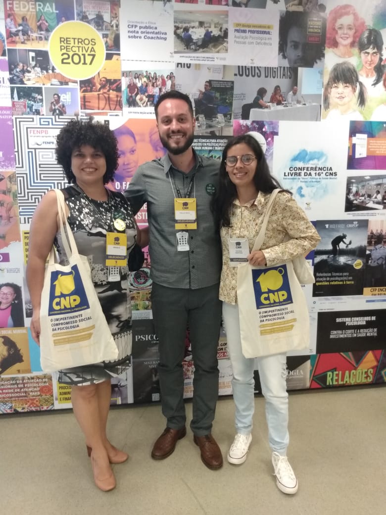 Coordenador de Psicologia e professora da Faculdade Unicampo representam Psicólogos do Parana no 10° Congresso Nacional de Psicologia