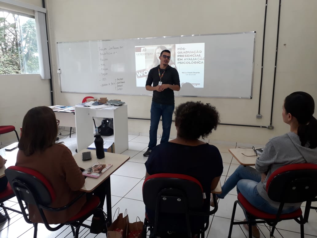 Últimas inscrições para o curso de Pós-Graduação em Avaliação Psicológica da Faculdade Unicampo
