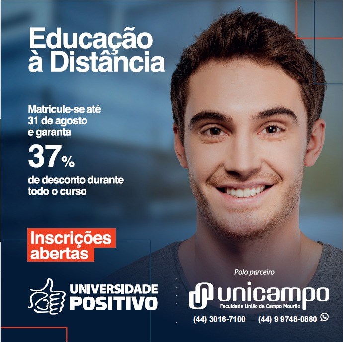 Inscrições para o vestibular EAD da UNICAMPO IES estão abertas