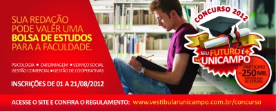 Inscrições para Concurso de Redação  encerram-se terça-feira 