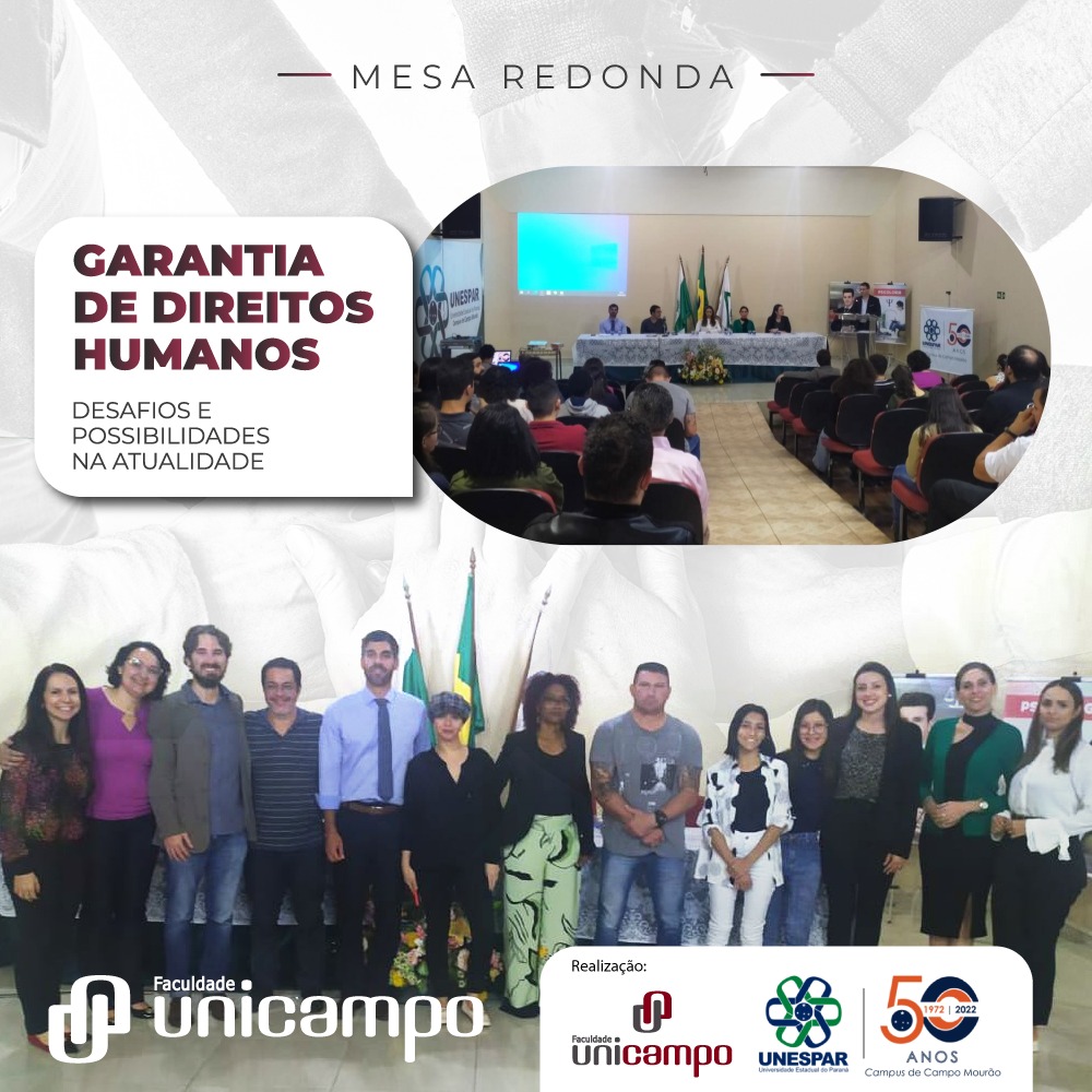 A mesa redonda “Garantia de direitos humanos: desafios e possibilidades na atualidade”