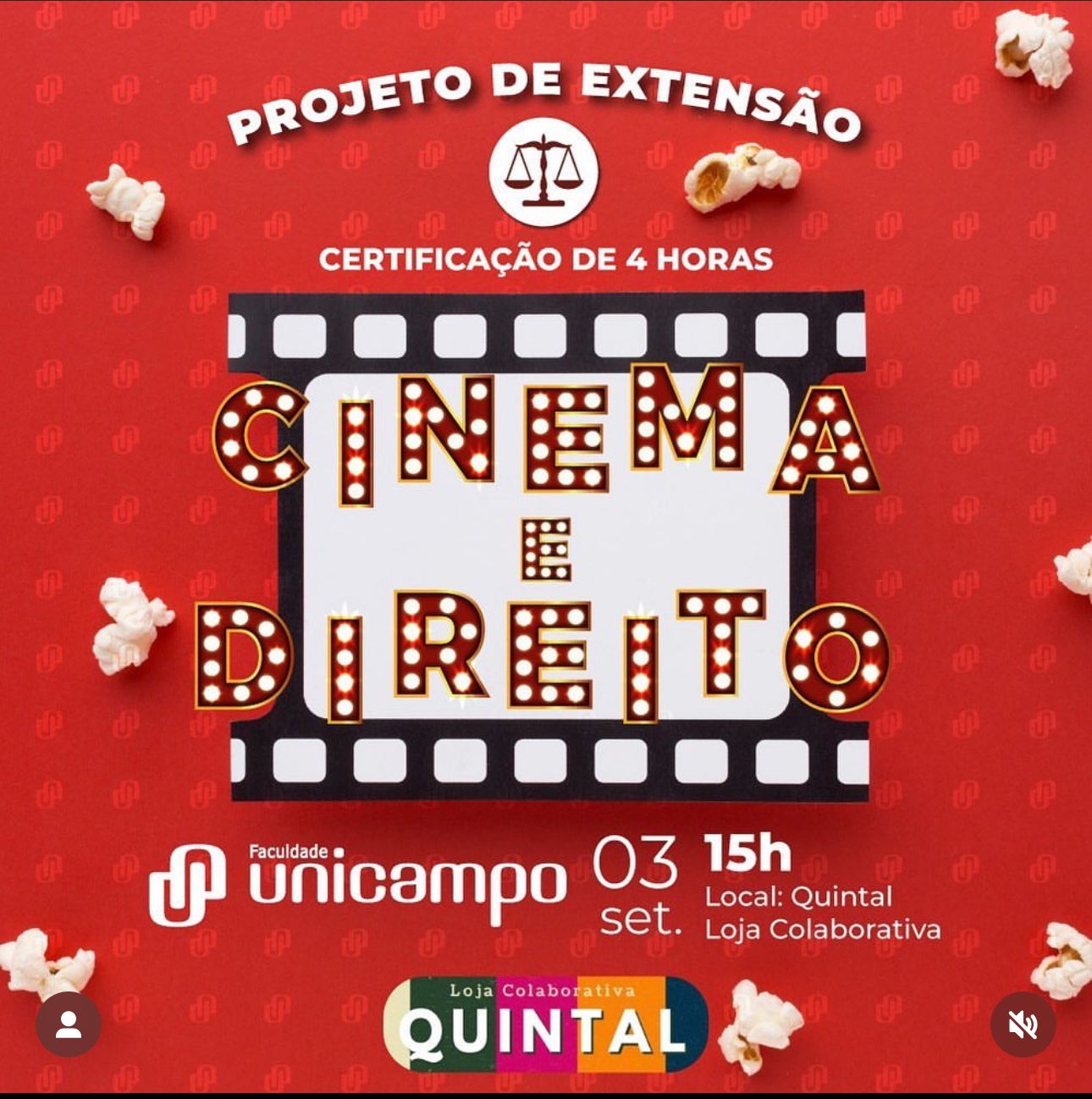 Projeto de Extensão do Curso de Direito da Faculdade Unicampo