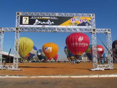 Balão da Unicampo foi o 7º nos céus de Brasília