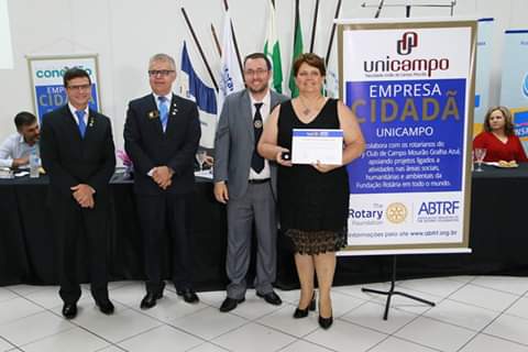 Faculdade Unicampo é homenageada pelo Rotary Gralha Azul