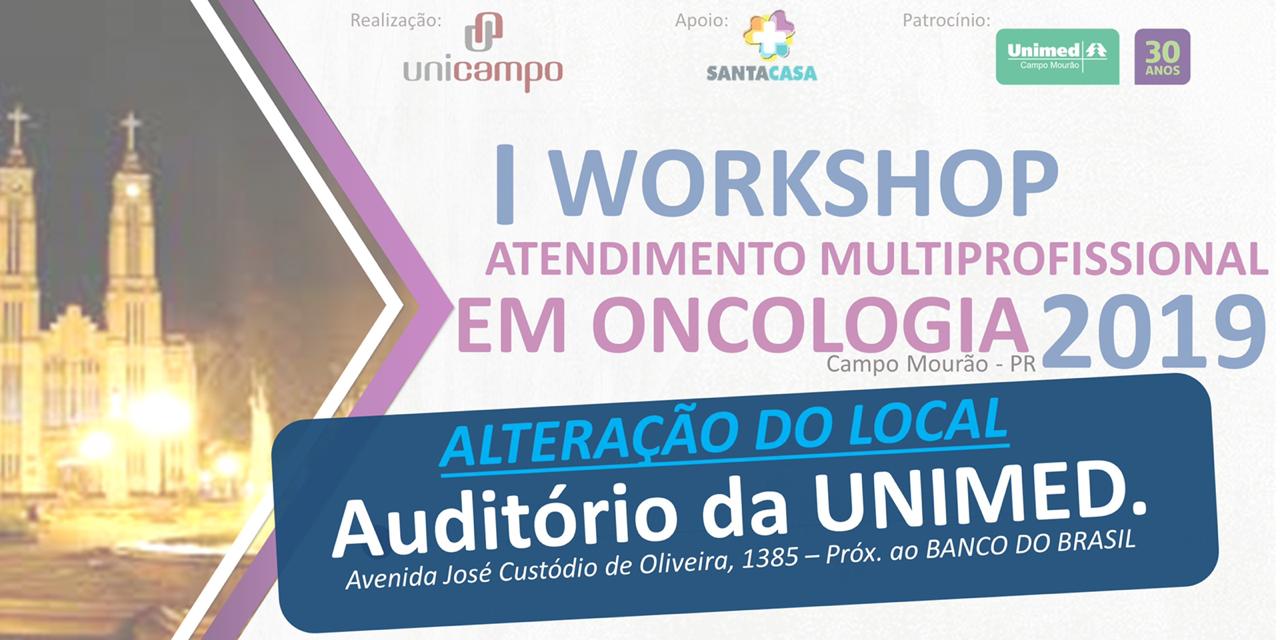 I Workshop de Atendimento Multiprofissional em Oncologia acontece nesta sexta-feira no auditório da Unimed