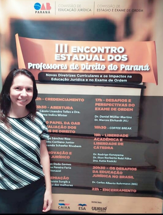Coordenadora do Curso de Direito da Faculdade Unicampo participou do III Encontro Estadual dos Professores de Direito do Paraná 