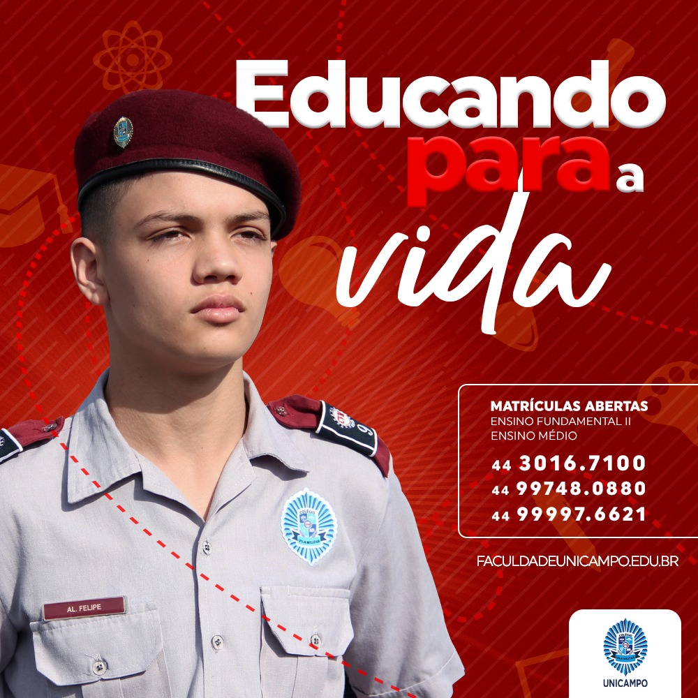 Colégio Vila Militar Unicampo faz Concurso para Bolsas de Estudos