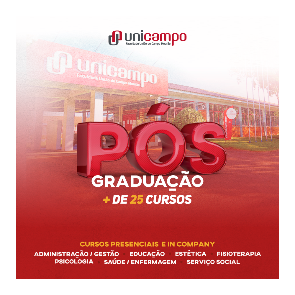 Pós-Graduação da Faculdade Unicampo está com inscrições abertas para mais de 25 cursos