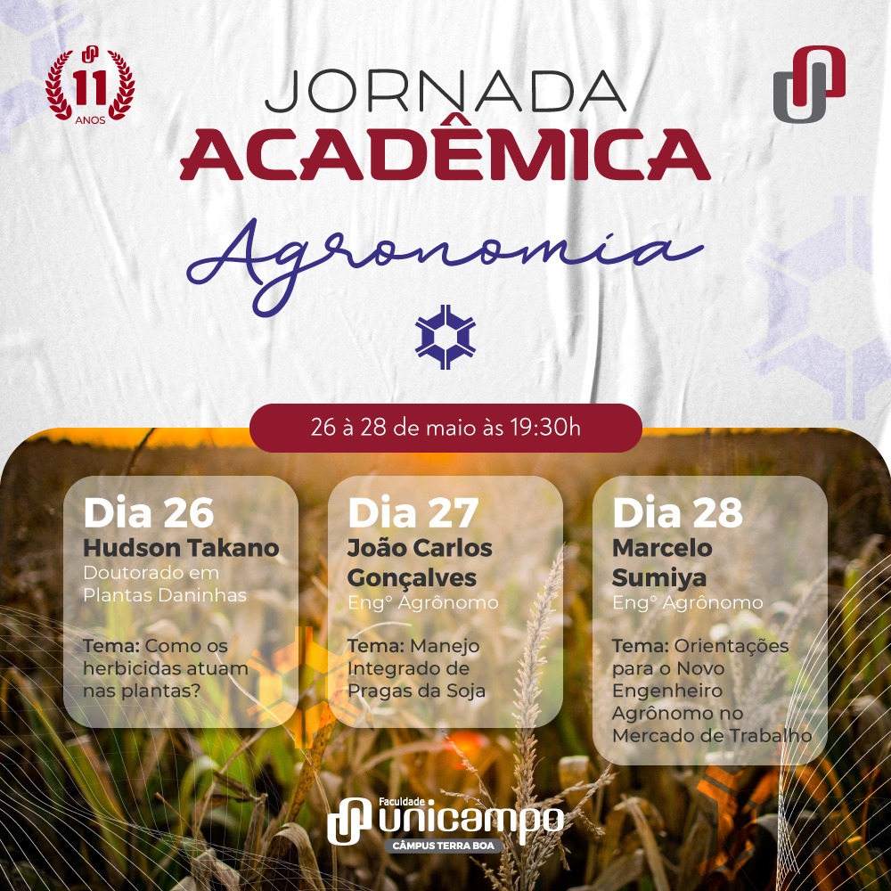 Vem aí a Jornada Acadêmica de Agronomia da Unicampo!