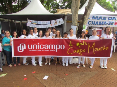 Acadêmicos e professores da Faculdade Unicampo participaram da V Feira da Saúde de Boa Esperança