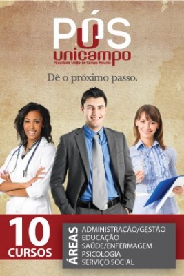 Faculdade Unicampo abre inscrições para 10 cursos de pós- graduação