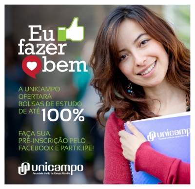 Faculdade Unicampo beneficiará estudantes com bolsas de estudos de até R$ 250 mil com a Campanha Eu curto fazer o bem 